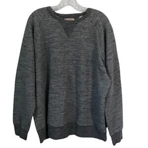 Free Country Shirt Extra Large Mens Long Sleeve Crew Neck Gray Sweatshirt Heavy